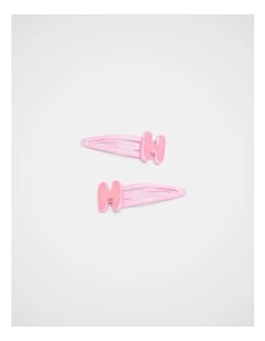 H Initial Snap in Pink