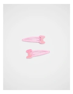 I Initial Snap in Pink