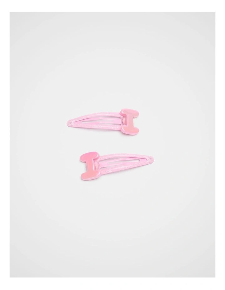 I Initial Snap in Pink image 1