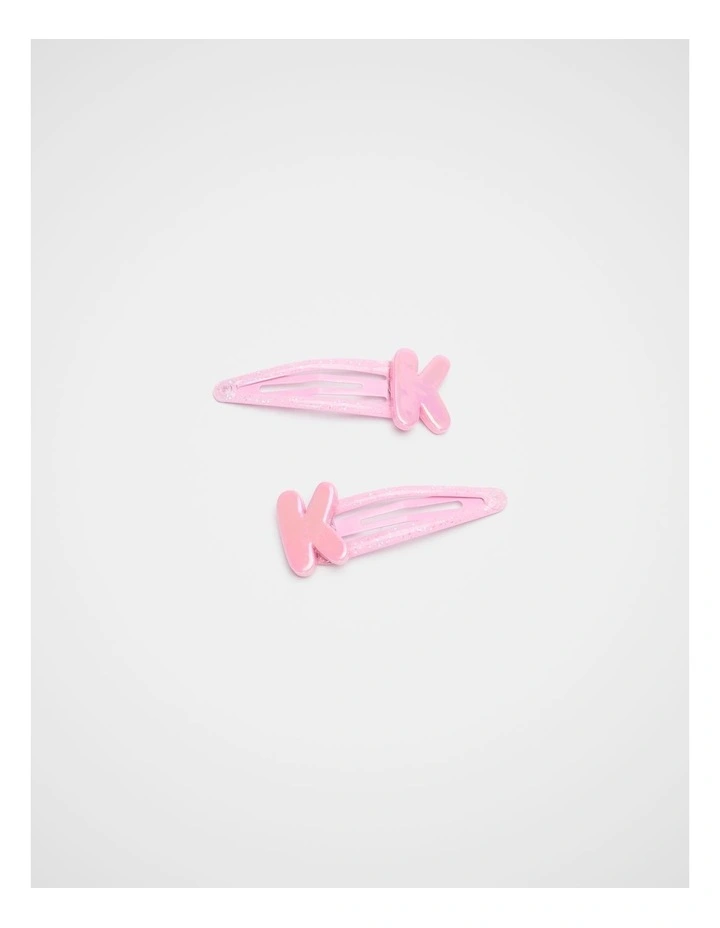 K Initial Snap in Pink image 1