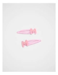 M Initial Snap in Pink