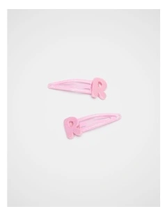 R Initial Snap in Pink