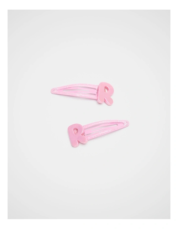 R Initial Snap in Pink image 1