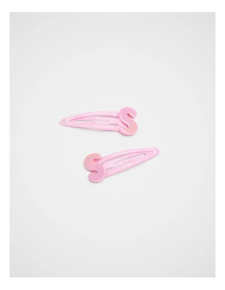 S Initial Snap in Pink image 1