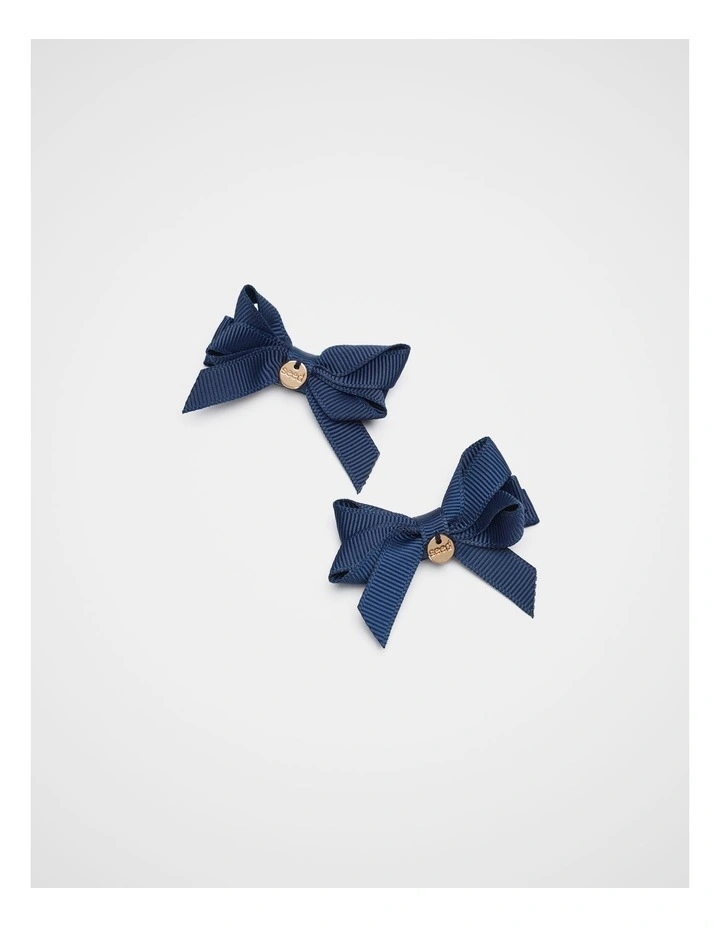 Charm Bows in Navy image 1
