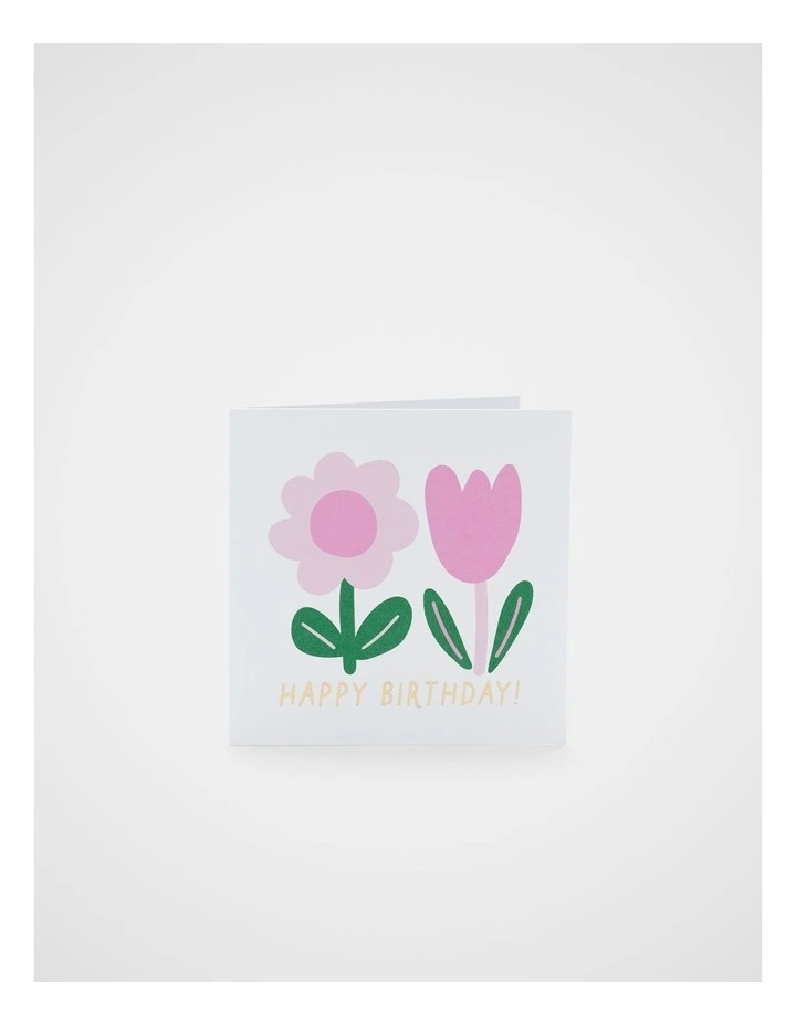 Flower Happy Birthday Card image 1