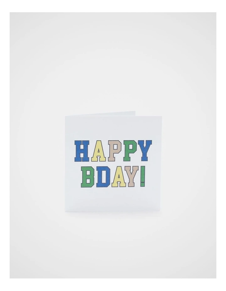 Happy Birthday Varsity Card image 1
