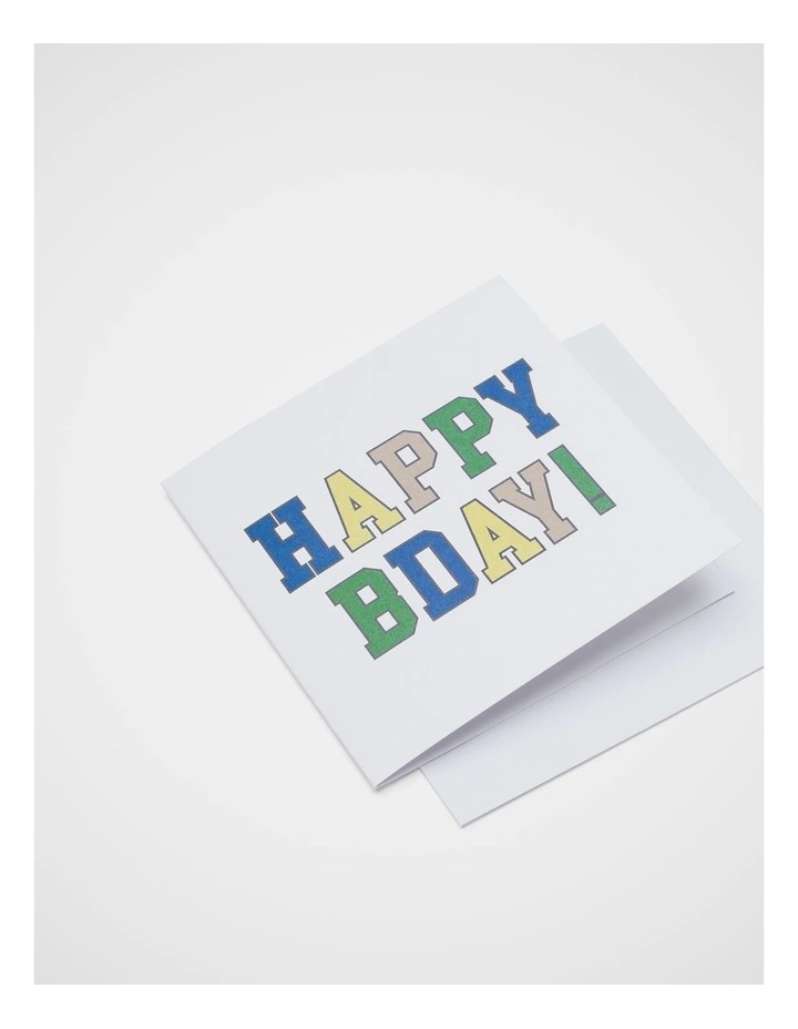 Happy Birthday Varsity Card image 2