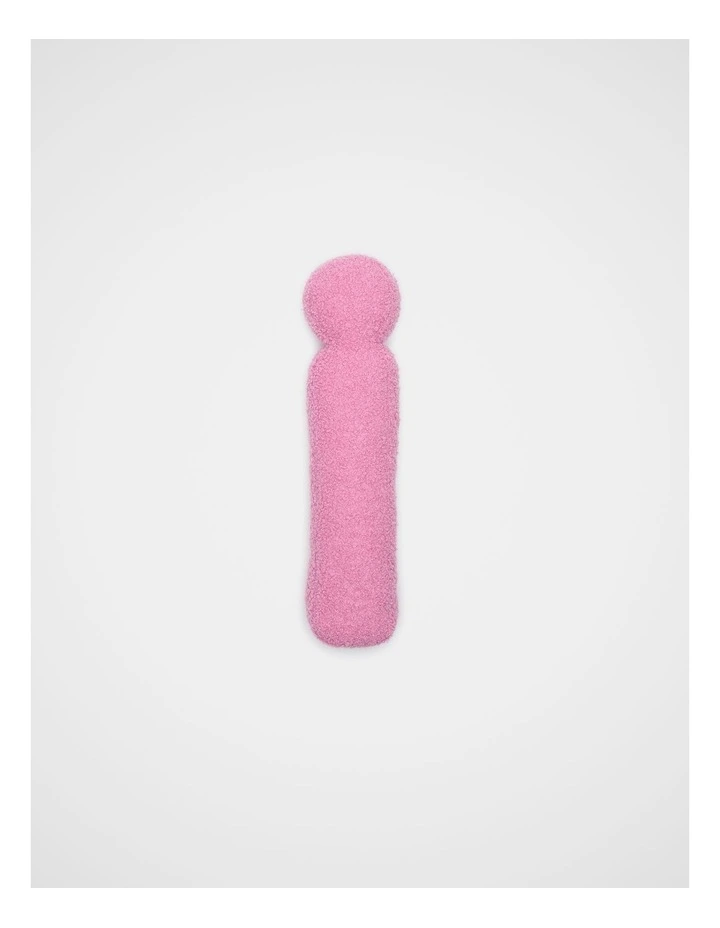 Pink Boucle Initial Cushion - I image 1