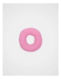 Pink Boucle Initial Cushion - O