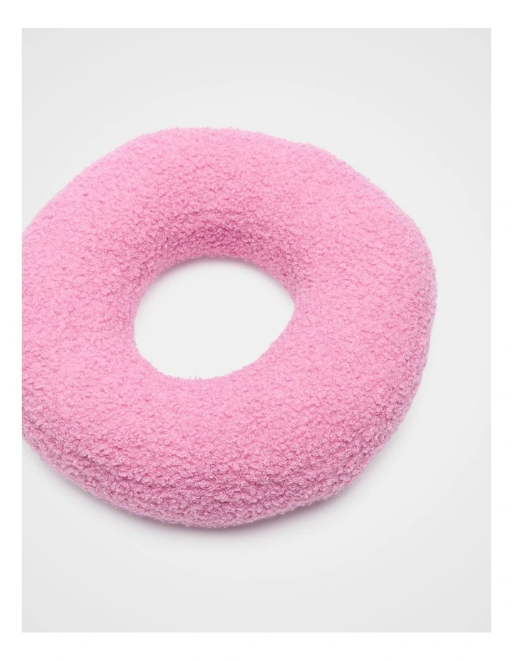 Pink Boucle Initial Cushion - O image 2