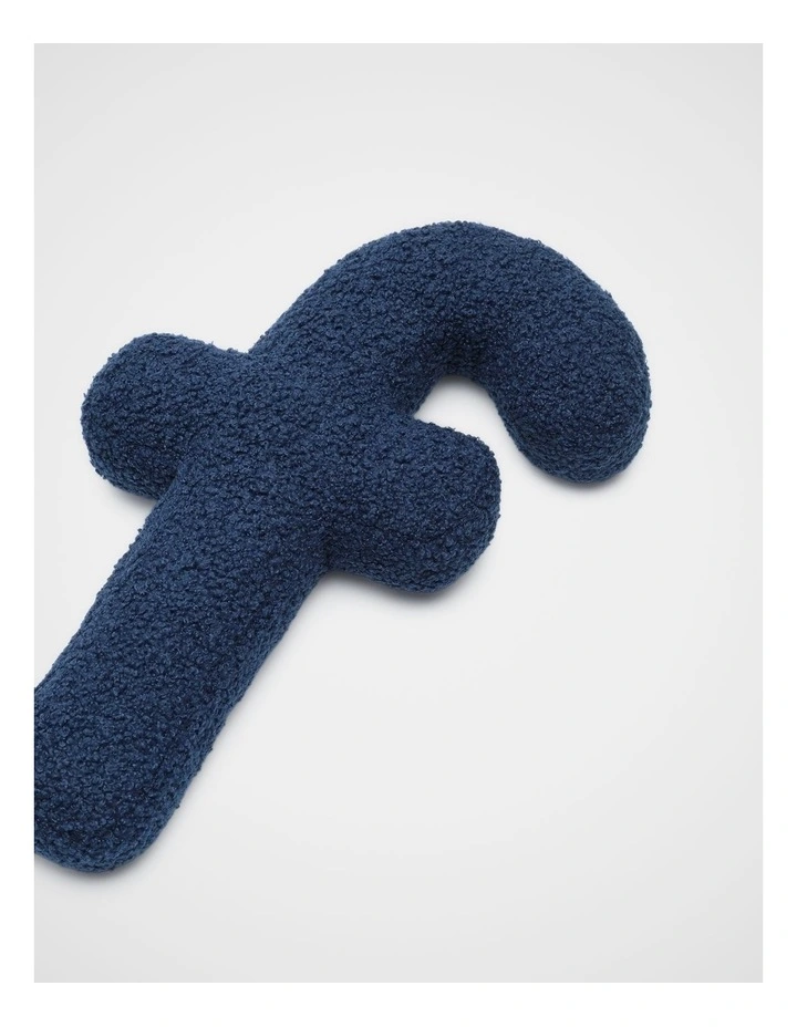 Blue Boucle Initial Cushion - F image 2