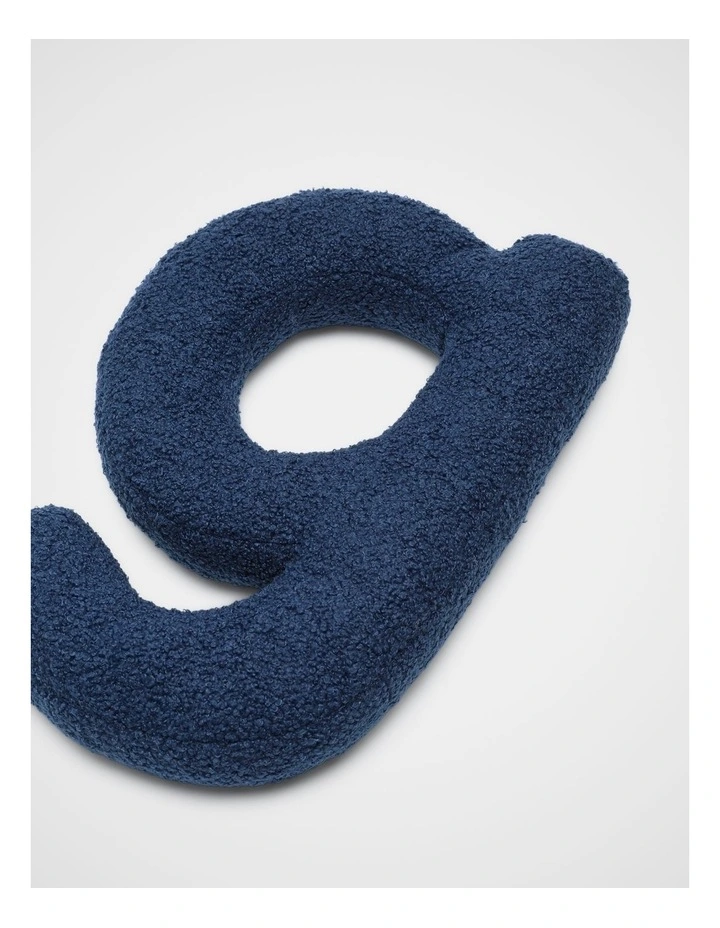 Blue Boucle Initial Cushion - G image 2