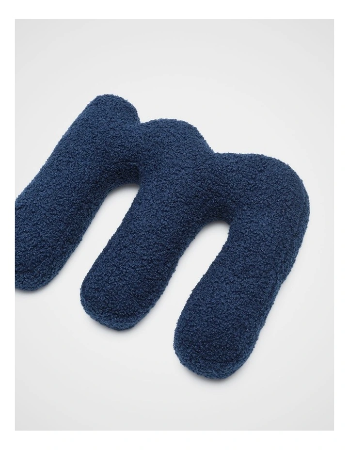 Blue Boucle Initial Cushion - M image 2