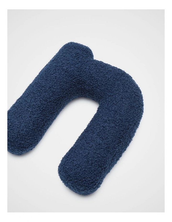 Blue Boucle Initial Cushion -N image 2