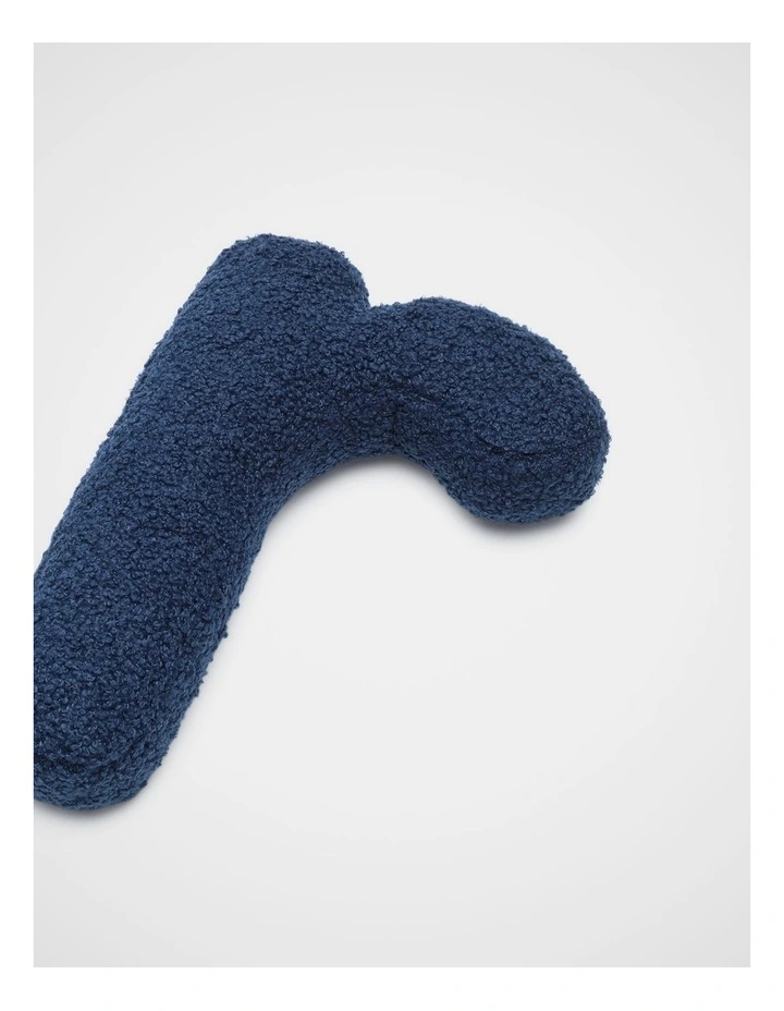 Blue Boucle Initial Cushion - R image 2