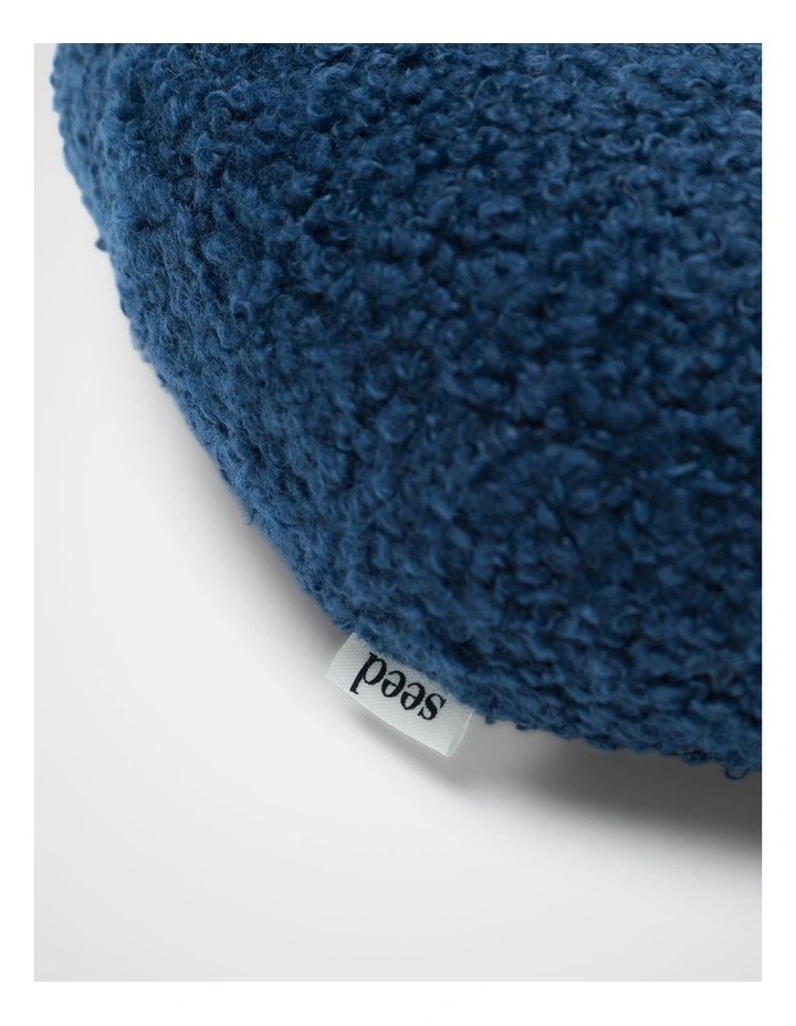 Blue Boucle Initial Cushion - R image 3