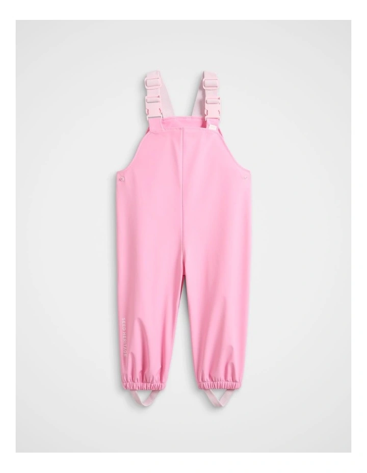 Mini Rain Overall in Pink image 1