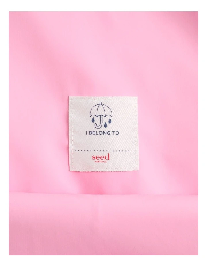 Mini Rain Overall in Pink image 3