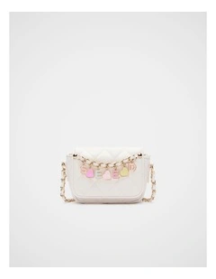 Quilted Charm Bag in Classic Cream