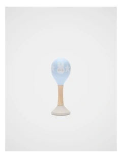 Bunny Maraca in Powder Blue