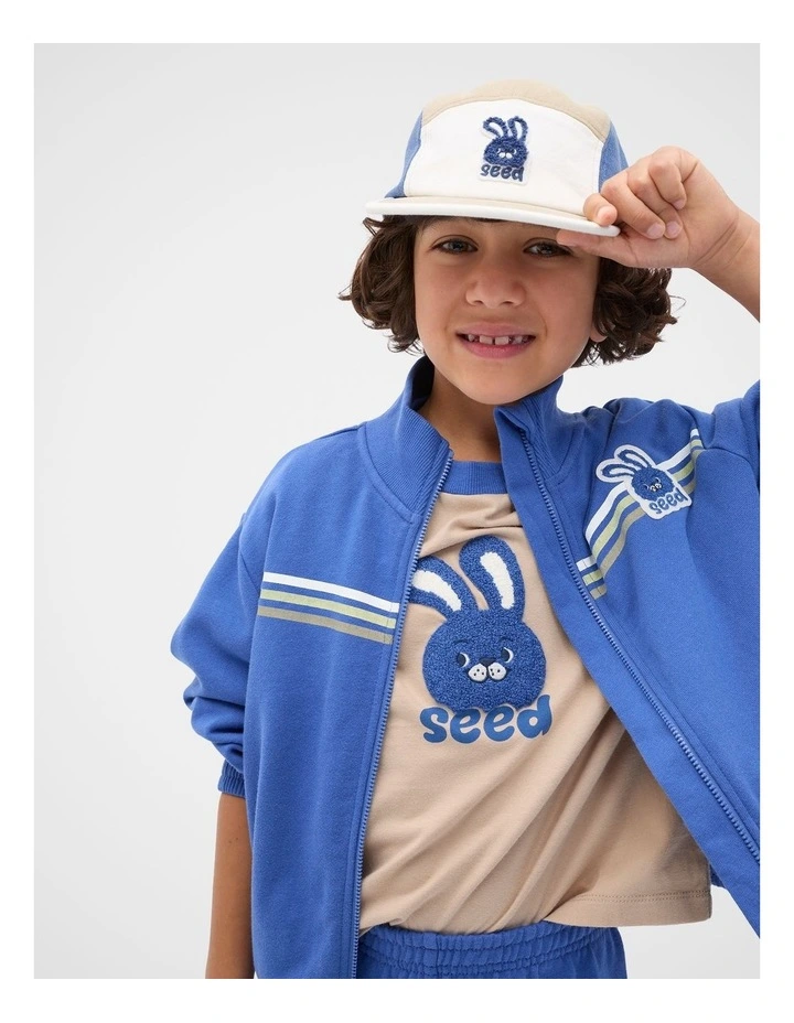 Bunny 5 Panel Cap in Blue Multi image 2