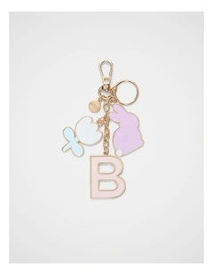 Bunny Initial Keyring - B