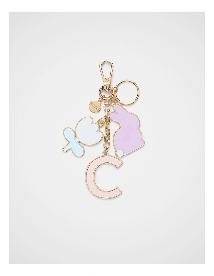 Bunny Initial Keyring - C image 1