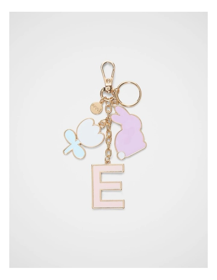 Bunny Initial Keyring - E image 1