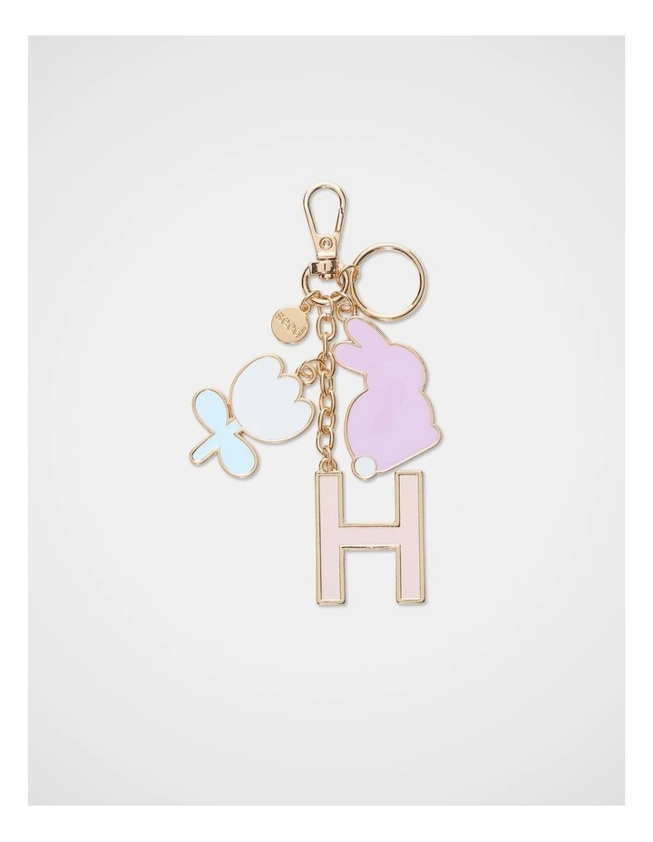 Bunny Initial Keyring - H image 1