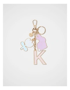 Bunny Initial Keyring - K