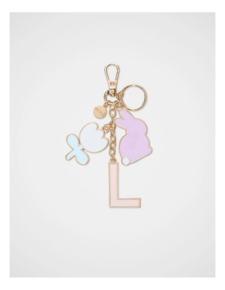 Bunny Initial Keyring - L image 1