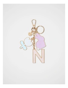 Bunny Initial Keyring - N