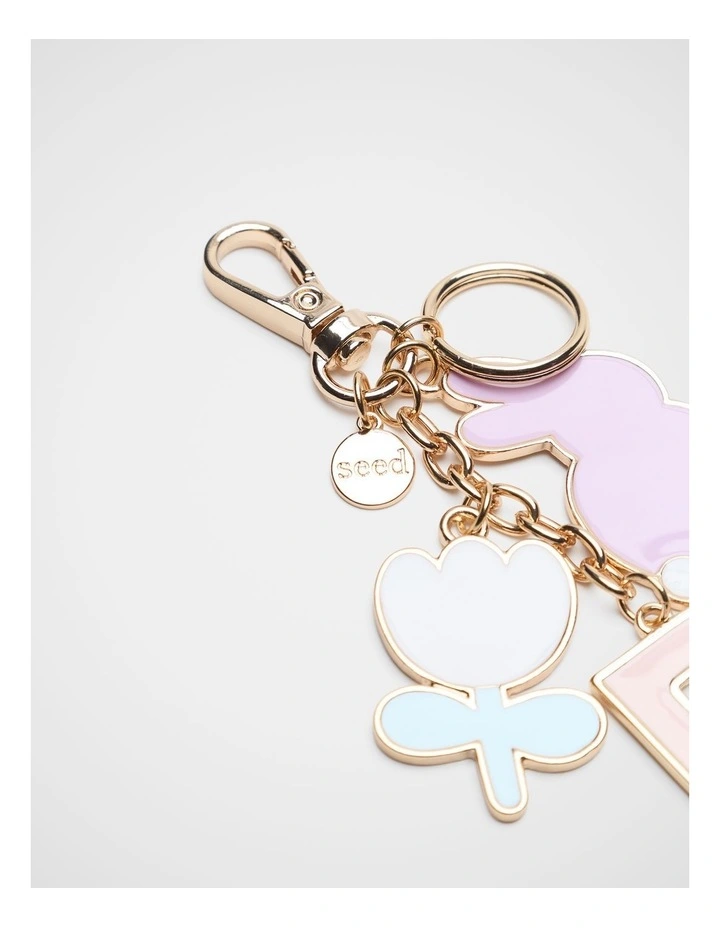Bunny Initial Keyring - Z image 2