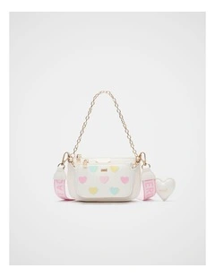 Hearts Hybrid Crossbody Bag in Classic Cream