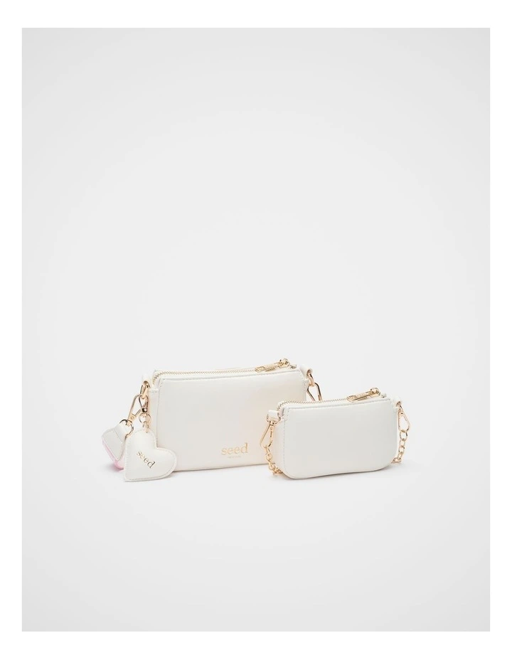 Hearts Hybrid Crossbody Bag in Classic Cream image 3
