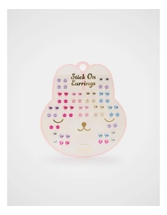 Bunny Stick On Earrings in Multi