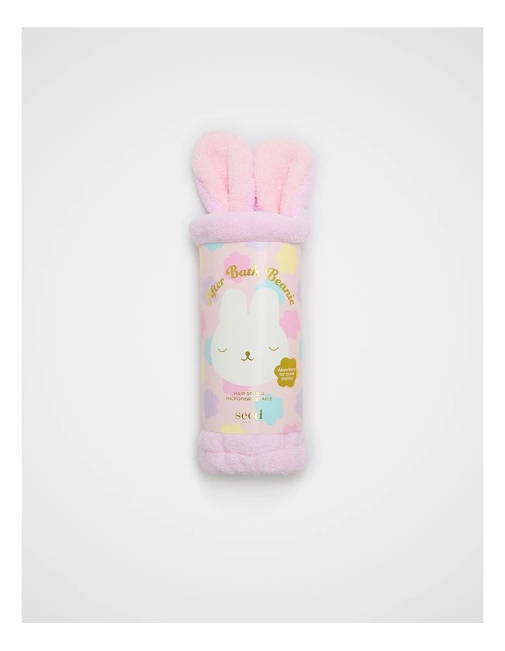 After Bath Beanie Hair Wrap in Pink image 1