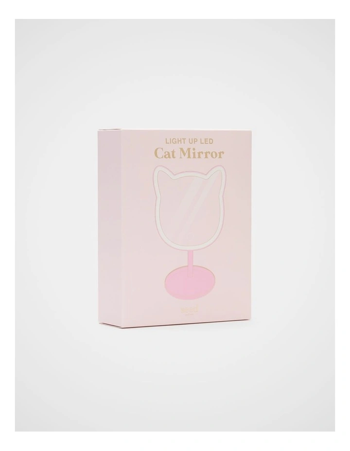 Light Up Cat Mirror in Pink image 2