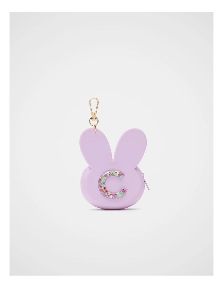 Bunny Silicone Initial Keyring - C image 1