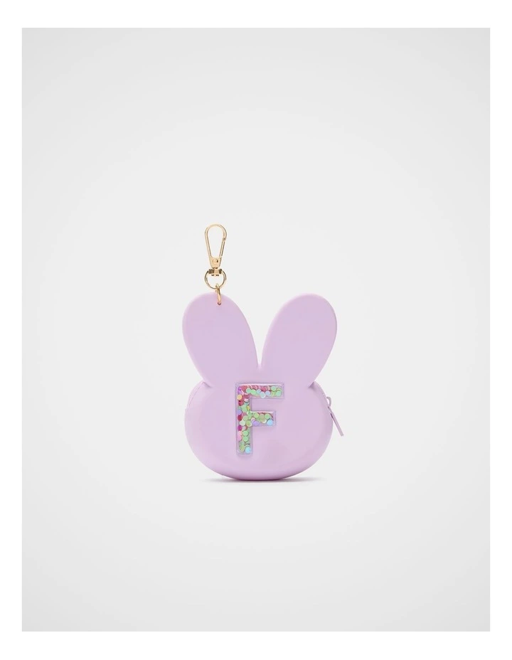 Bunny Silicone Initial Keyring - F image 1