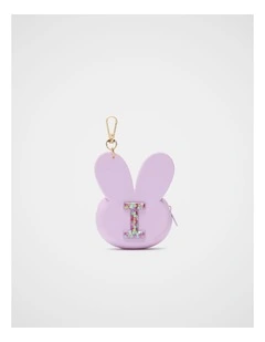 Bunny Silicone Initial Keyring - I