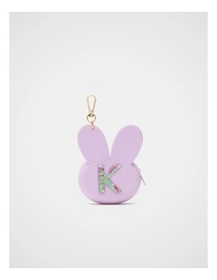 Bunny Silicone Initial Keyring - K