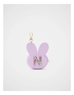 Bunny Silicone Initial Keyring - N