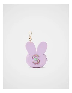 Bunny Silicone Initial Keyring - S