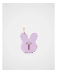 Bunny Silicone Initial Keyring - T