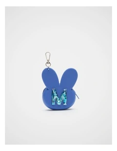 Bunny Silicone Initial Keyring - M
