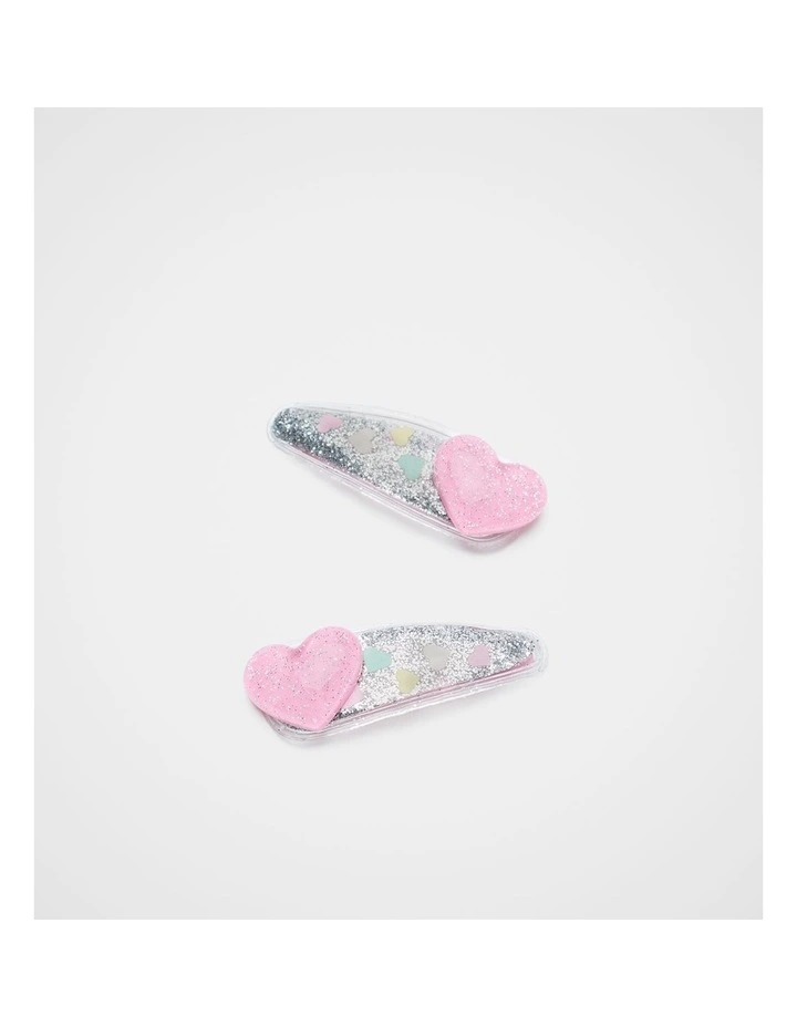 Heart Enclosed Snaps in Candy Pink image 1