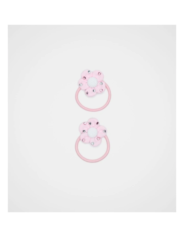 Flower Heart Gem Elastics image 1