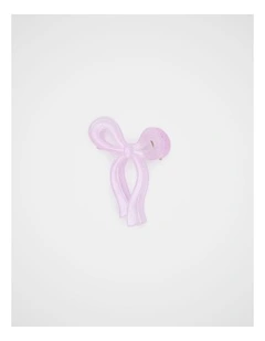 Bow Claw Clip in Orchid